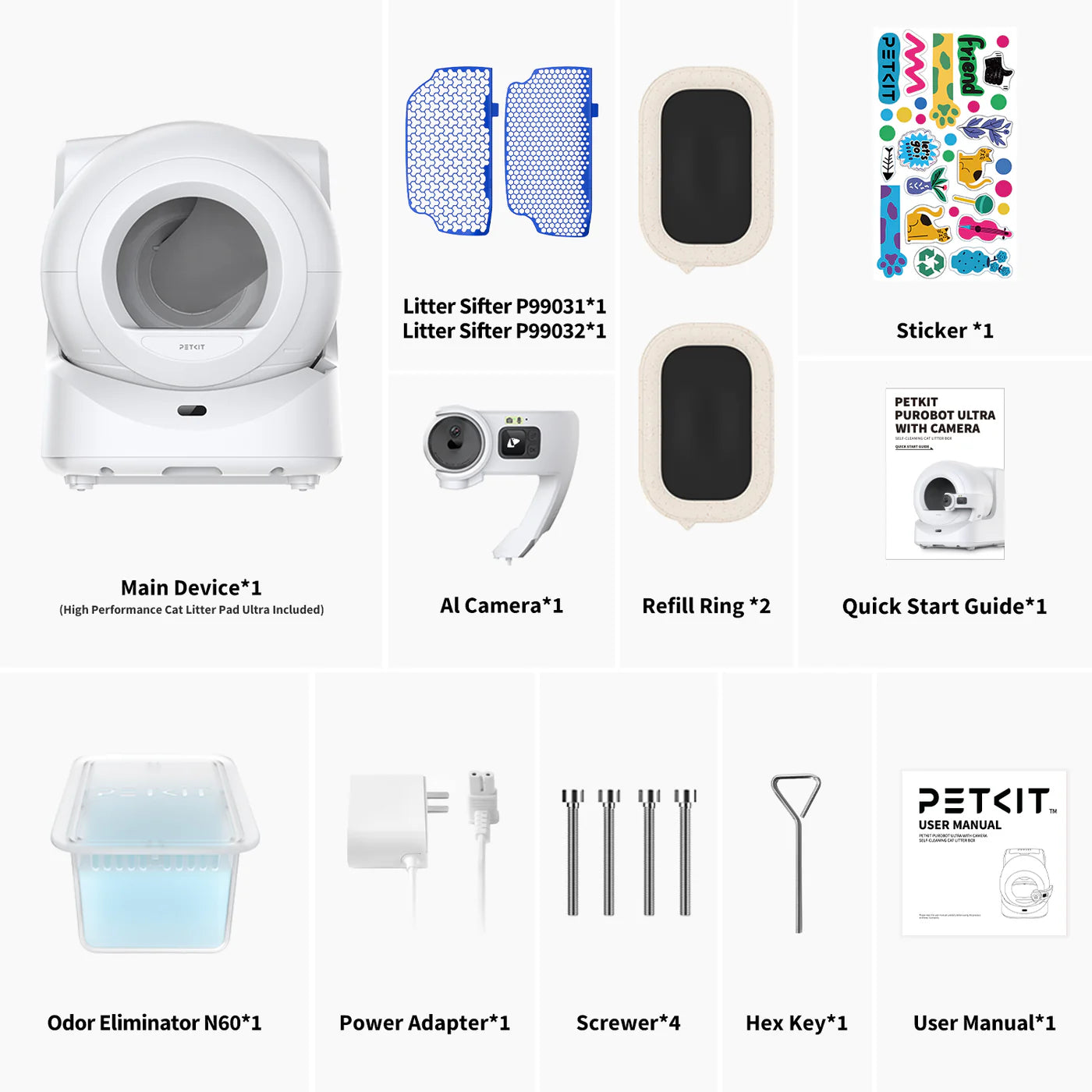 PETKIT | Automatic Cat Litter Box | Purobot Ultra | White