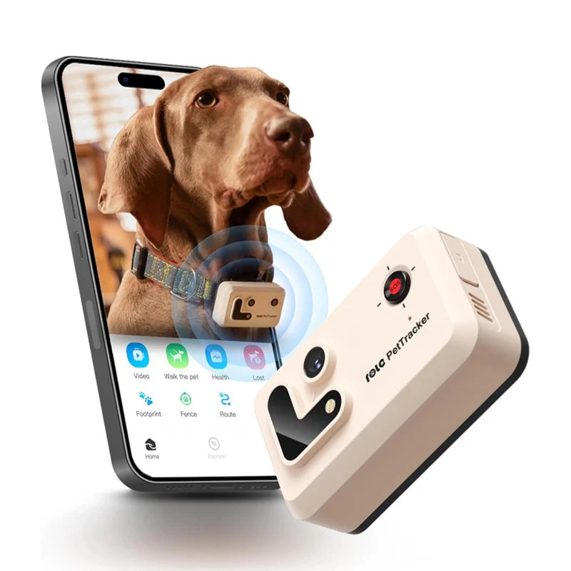 Enabot ROLA PetTracker – GPS Tracker for Pets, White