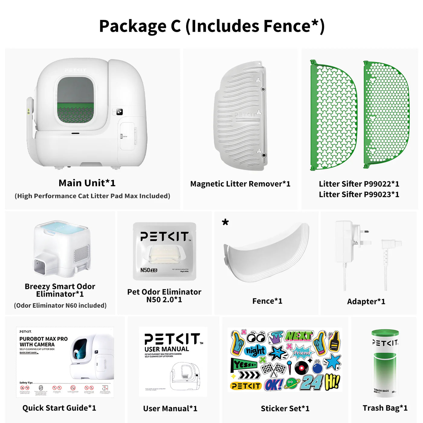 PETKIT PUROBOT MAX Pro Automatic Cat Litter Box – White