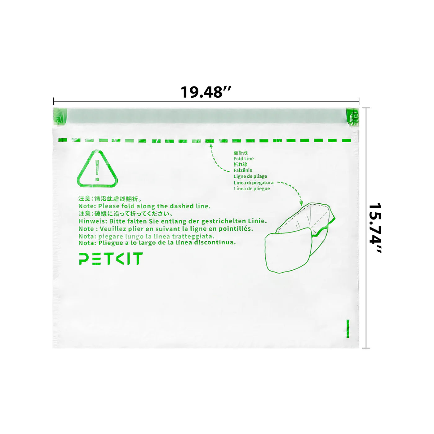 PETKIT Cat Waste Bag for Pura Max 2 & Purobot Max Pro – 20 pcs (P99042)