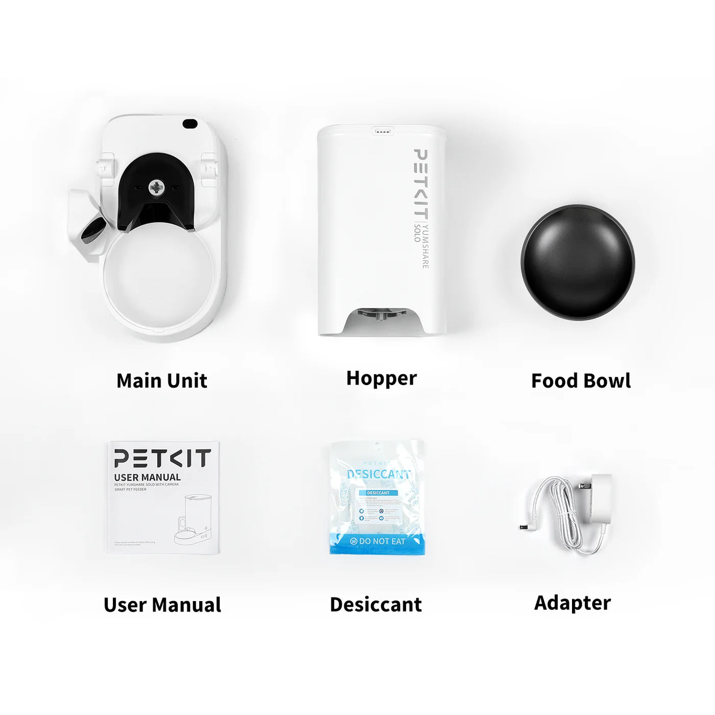 PETKIT YumShare Solo Smart Feeder with Camera (P571) – 3L, White