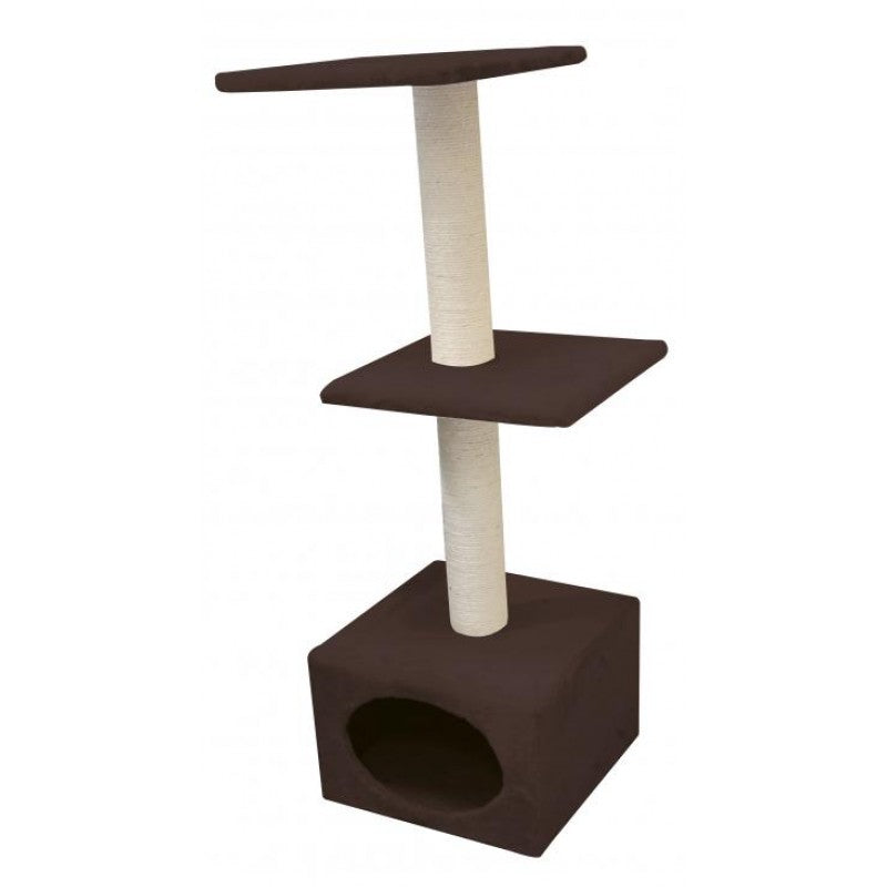 CROCI MUNICH brown cat scratching post 35x35x103cm