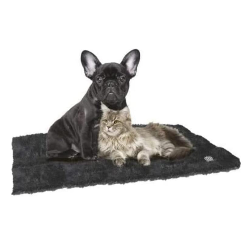 CROCI Furry black self-heating mat 64x49cm