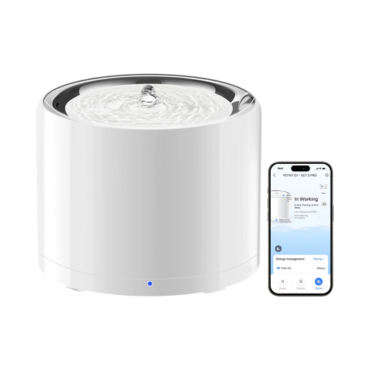 PETKIT Eversweet 3 Pro Smart Pet Drinking Fountain (Wireless Pump) – 1.35L, White