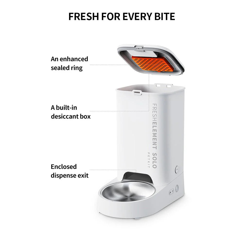 PETKIT | Feeder | P570 (D4) Fresh Element Solo | Capacity 3 L | White