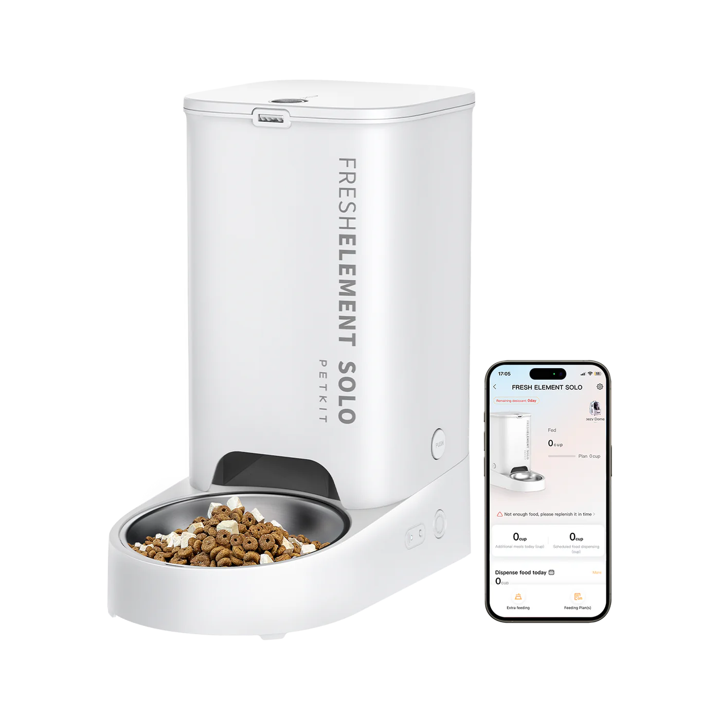 PETKIT | Feeder | P570 (D4) Fresh Element Solo | Capacity 3 L | White