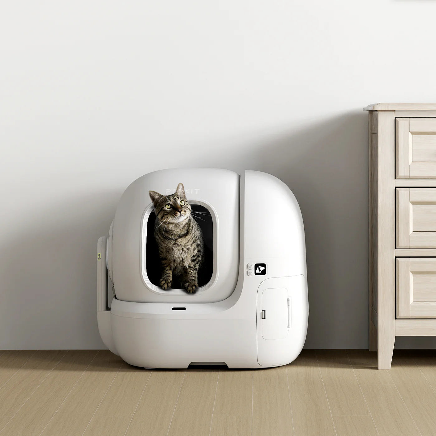 PETKIT PUROBOT MAX Pro Automatic Cat Litter Box – White