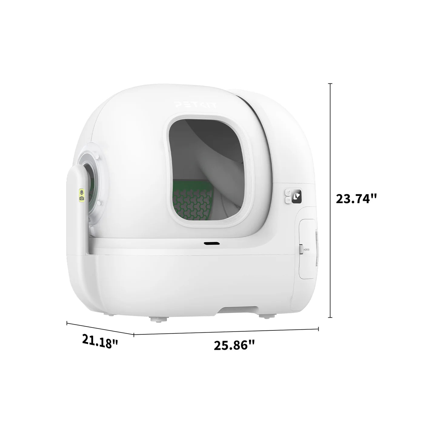 PETKIT PUROBOT MAX Pro Automatic Cat Litter Box – White