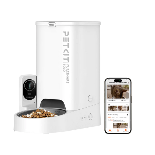 PETKIT YumShare Solo Smart Feeder with Camera (P571) – 3L, White